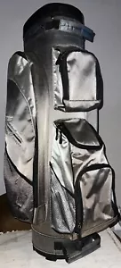 Hippo Magia Carry Golf Bag Silver 4-Way Divider 5-Pockets Mens 35” Strap Stand - Picture 1 of 6