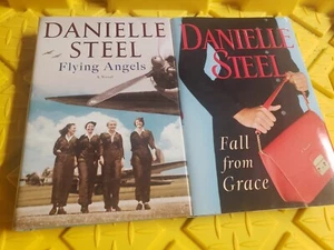 DANIELLE STEEL - LOT OF 2 HARDCOVER BOOKS - FLYING ANGELS & FALL FROM GRACE - Bild 1 von 2