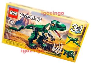 LEGO Mighty Dinosaurs Lego Creator 3-in-1 T Rex Pterodactyl Triceratops - NEW!!!