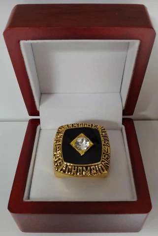 Ken Anderson - 1981 Cincinnati Bengals AFC Championship Ring With Wooden Box Cover