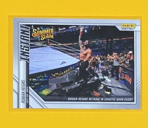 2022 Panini Instant WWE Roman Reigns CHAOTIC MAIN EVENT 1/145 SP Summer Slam #61 - Picture 1 of 2