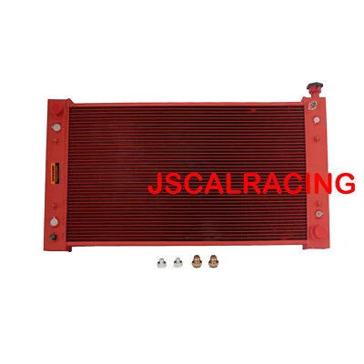 Radiador rojo SPAWON para Chevrolet GMC C1500 K2500 P30 Suburban 88-97 V6 V8 3 filas Foto 1 de 4