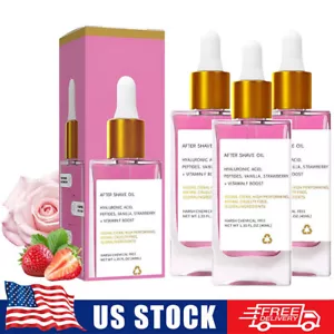 1-3X Truly Beauty Strawberry Vanilla After Shave Oil for Smooth Skin Post Shave - Picture 1 of 17
