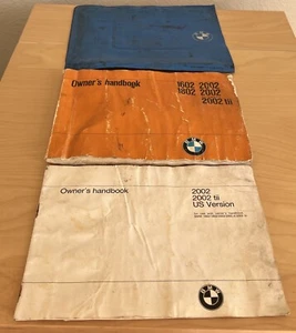 BMW 1602 1802  2002tii 2002 Vintage Owners Manual / Handbook  Set Used - Foto 1 di 10
