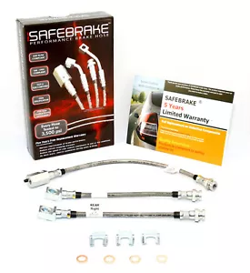 Commodore VB,VC,VH,VK,VL,VN (REAR 3 hoses Kit) - SAFEBRAKE Performance Hoses - Picture 1 of 11