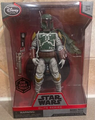 Figura de acción Star Wars Elite Series Die Cast Boba Fett Mandalorian Armor 6 pulgadas Foto 1 de 2