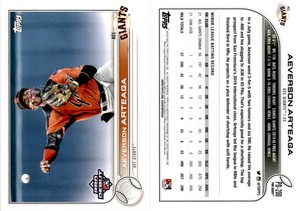 Aeverson Arteaga 2022 Topps Pro Debut Baseball PD-200  ACL Giants