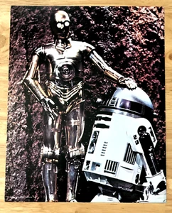 VINTAGE RARE STAR WARS RD-D2 & X-3PO 8" X 10" PROMOTIONAL COLOR PHOTO - Picture 1 of 5