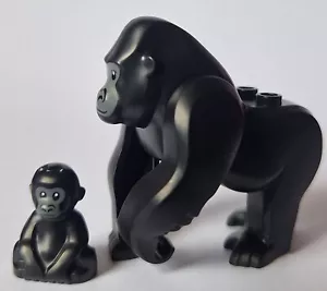 LEGO GORILLA & baby only from 60437 Jungle Explorer Helicopter animal zoo - Picture 1 of 4