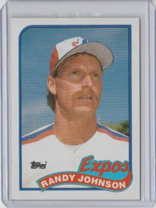 1989 Topps Rookie Card #647 Randy Johnson Montreal Expos - Bild 1 von 1