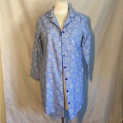 Rosa K 100% Algodón Mujer’s Bata Corta Dormir Manga Larga. Talla M Foto 1 de 4