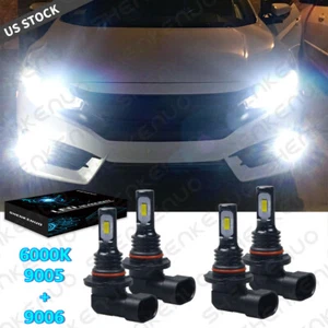 6000K LED Headlights Bulbs For Honda Civic 2006-2012 2013 2014 2015 Low & High - Picture 1 of 12