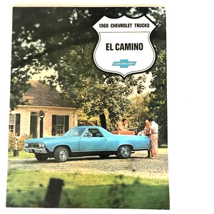 Vintage 1968 Chevrolet El Camino Sales Brochure Original GM Dealer Catalog - Picture 1 of 6
