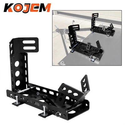 Front Rear Motorcycle Wheel Tire Chock Upright Stand Steel Heavy Duty Trailer - Image 1 of 4