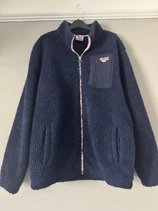 Hi-Tec Teddy Besr Full Zip Fleece Jacket Navy Blue  & Pink Small - Picture 1 of 6