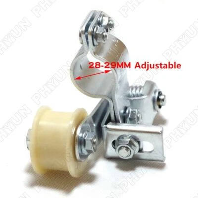 Silver Motorcycle Chain Tensioner Spring Pulley Auto Guide for 420/428/520 Chain - Image 1 of 4