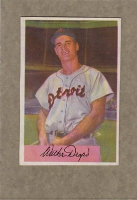 *1954 BOWMAN #7 WALT DROPO, TIGERS super fine - Image 1 of 2