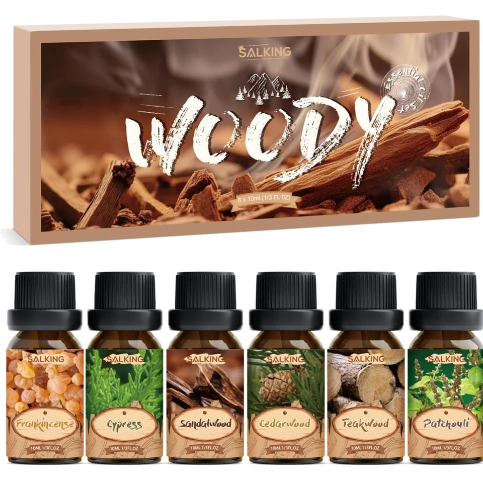 Ätherische Öle Set, Aromatherapie, Duftöl, Holz, Diffuser, Geschenk, Natur - Bild 1 von 1