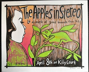 The Apples in Stereo 2003 Signed and Numbered by Leia Bell Rare. - Picture 1 of 2