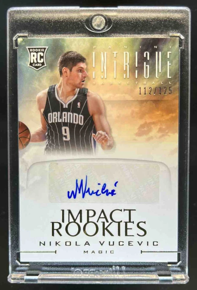 2012-13 Panini Intrigue Nikola Vucevic Impact Rookie Auto RC Rookie #/125 Magic - Image 1 of 2