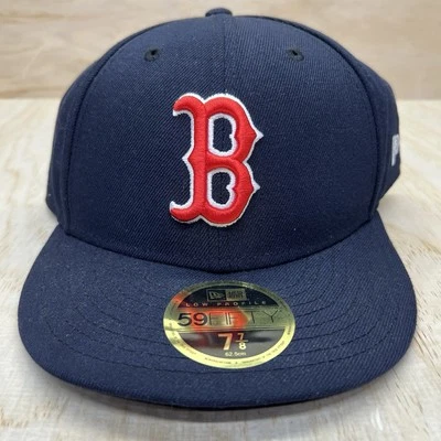 NEW sz 7 7/8 Boston Red Sox New Era 59Fifty Fitted Hat Cap LOW PROFILE - Image 1 of 4