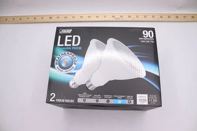 (2-Pk) Feit Electric 14W LED PAR38 Dimmable Indoor/Outdoor Light Bulbs  - Image 1 of 4