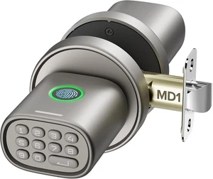 Keyless Entry Door Lock, Fingerprint Lock with Fingerprint, FP titanium - Picture 1 of 8