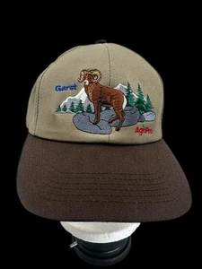 Vintage Garst AgriPro Ram Mütze DRA Promotions Snapback Kappe hellbraun braun neu ohne Etikett USA - Bild 1 von 9