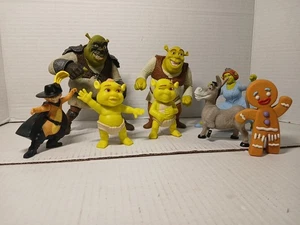 Shrek 2007 McDonalds Happy Meal Spielzeug - 7 Stück und ein Vintage McFarlane Shrek  - Bild 1 von 8