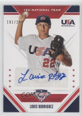 2020 Panini USA Baseball Stars & Stripes /299 Louis Rodriguez #15U-LR Auto - Image 1 of 2
