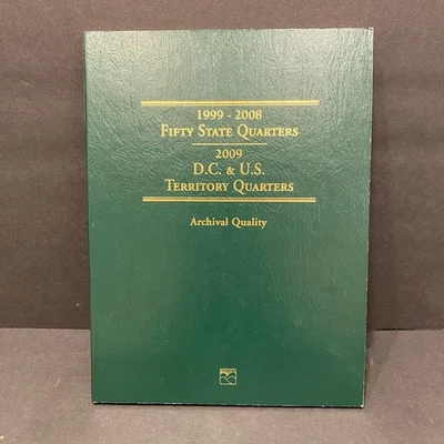 Moedas de 25 centavos comemorativas de cinquenta estados e territórios 1999-2008 circuladas  - Imagem 1 de 4