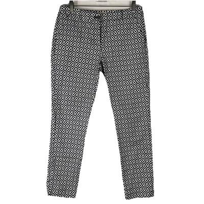 Брюки Michael Kors женские размер 4 узкие со средней посадкой синие геометрические - Изображение 1 из 4