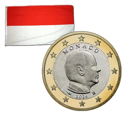 1 Euro Monaco 2024 Pièce officielle - Photo 1/1