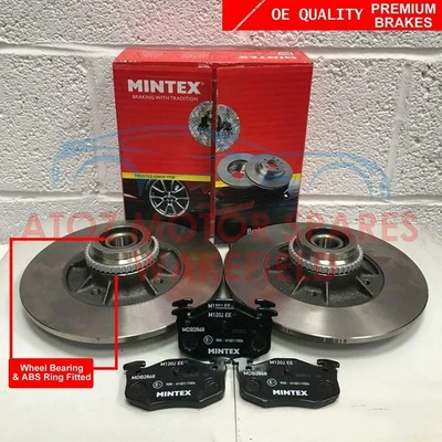 Für Clio Sport Tasse 2.0 Heck Mintex Bremsscheiben mit Lager ABS Ring Beläge - Bild 1 von 4