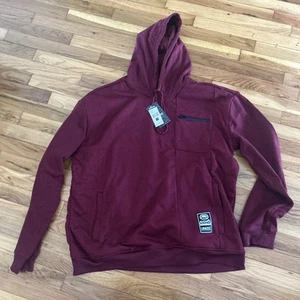 New Ecko Unltd Hoodie Mens 2XL Maroon Red Marled Streetwear Pullover NWT - Picture 1 of 4