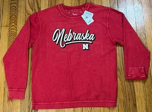 NWT NEW Pressbox Royce Red Nebraska Sweatshirt Harlow Pullover Adult Large - Picture 1 of 8