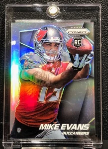 2014 PANINI PRIZM MIKE EVANS, #216, ROOKIE, SILVER PRIZM, ARMS OUT, READ SCRATCH - Bild 1 von 3
