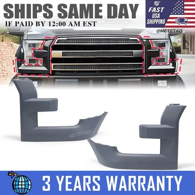 2PCS Headlight Trim Bezel For Ford F150 F-150 2015-2017 Headlamp Grille Molding - Изображение 1 из 4