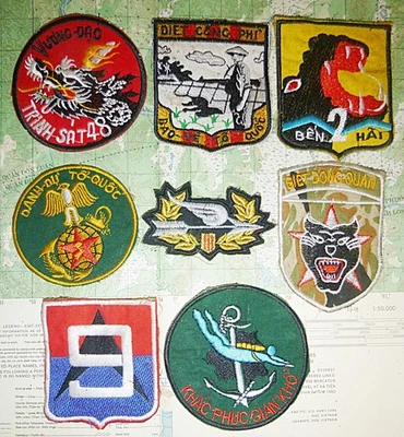 Darlac Hill Tribe Recon - Lote x 8 parches - Ejército de Saigón - Aerotransportado - Guerra de Vietnam Foto 1 de 4