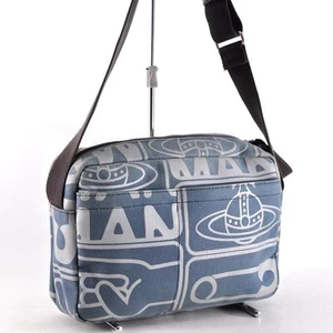 Vivienne Westwood Shoulder Bag Canvas Blue - Picture 1 of 15