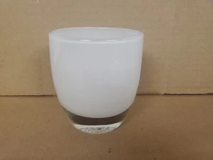 Glassybaby Cherish Candle Votive Holder White Glass - Picture 1 of 5