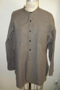 RALPH LAUREN Double RL RRL grau Denim kragenloses Hemd mit Knopfleiste L - Bild 1 von 9