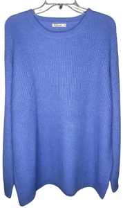 Marine Layer Mujer Suéter Cuello Redondo Mezcla Lana/Alpaca Manga Larga Azul Talla XL - Imagen 1 de 6