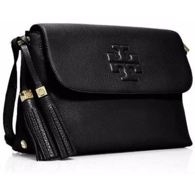 Tory Burch Messenger bag Leather/Nylon Magnet Black H7xW10.6xD3.7 In - Image 1 of 4