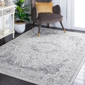 SAFAVIEH Tulum Collection TUL282C Ivory / Grey Rug - Picture 1 of 17