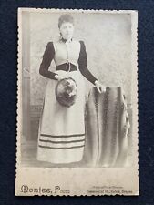 Antique Salem Oregon OR Pretty Woman Cabinet Photo Card