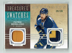 14-15 UD Artifacts Treasured Swatches  Patrik Berglund  /36  Jersey--Patch
