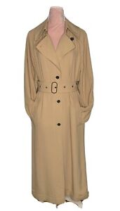 Aritzia Wilfred gorgeous dust summer coat trench beige size large belted pockets