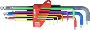 Wiha SB369S9F ProStar Coloured Fluorescent Ball End Hex Key Set 1.5-10mm - Picture 1 of 7