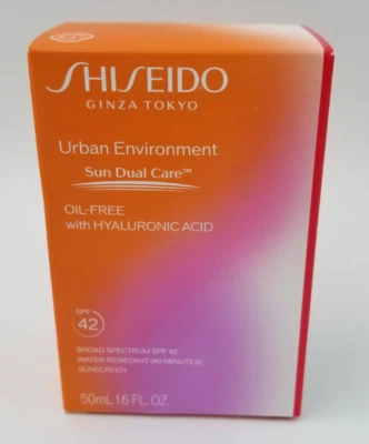 Protector solar sin aceite Shiseido Urban Environment ácido hialurónico FPS 42 1,6 oz nuevo en caja Foto 1 de 4